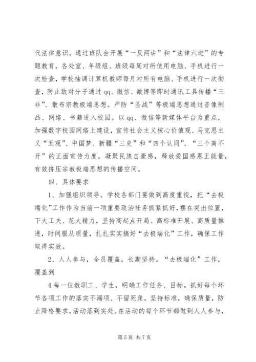 焉耆县第一小学去极端化宣传工作安排 (5).docx