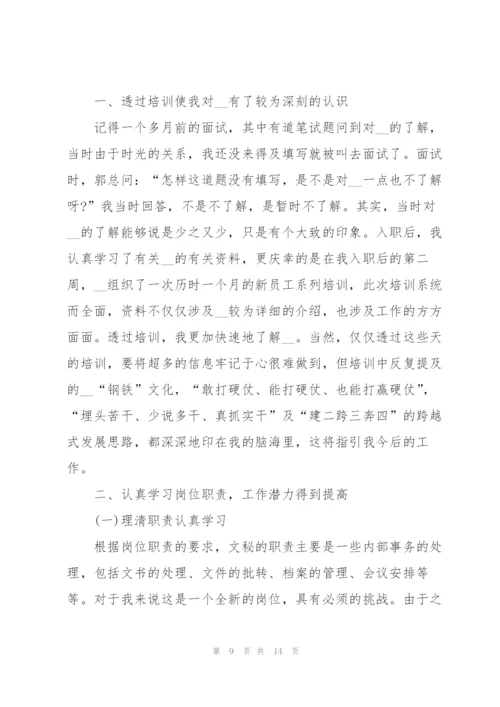 转正申请的个人述职报告.docx