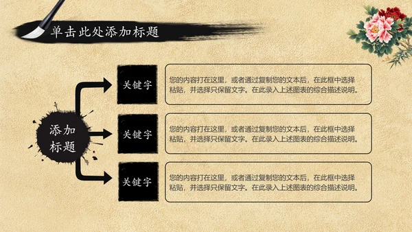中国风传统文化语文公开课课件PPT模板