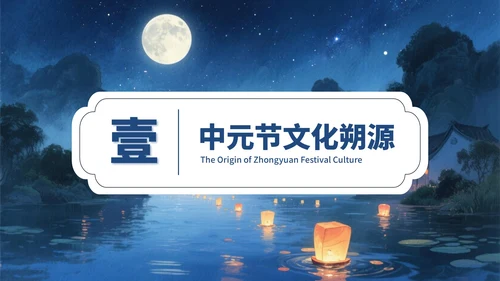 蓝色中国风传承文化+创新活动PPT模板
