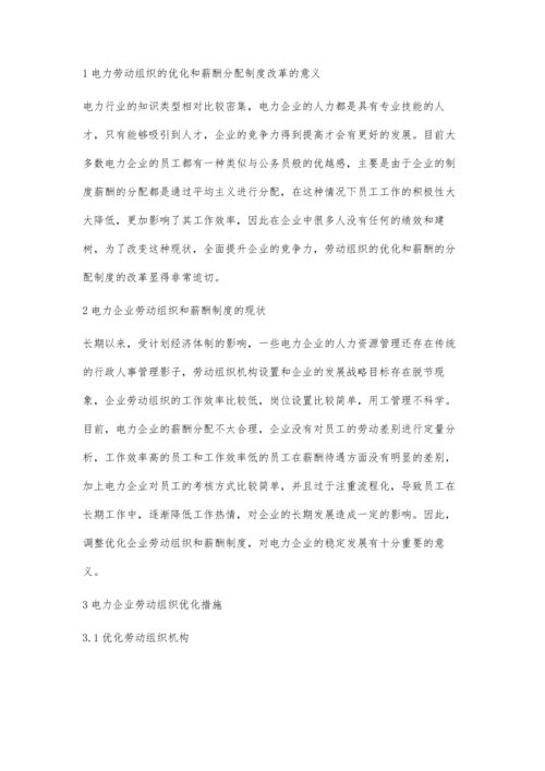 浅析电力企业劳动组织优化与薪酬制度调配.docx