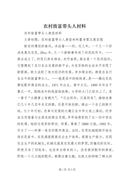 农村致富带头人材料 (4).docx