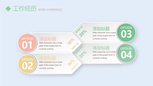蓝色小清新简约风个人简历自我介绍动态PPT模板