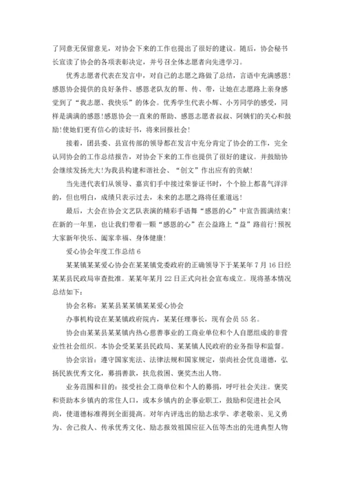 爱心协会年度工作总结.docx