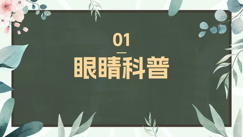 爱眼护眼科普主题教育PPT模板