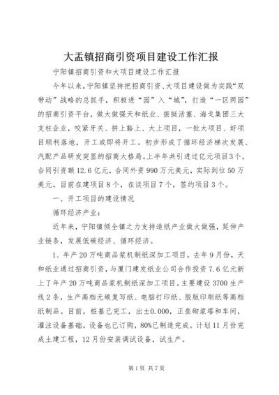 大盂镇招商引资项目建设工作汇报.docx