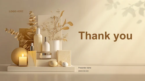 黄色商务风护肤产品介绍PPT主题