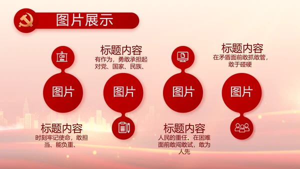 国企党支部意识形态工作报告动态PPT