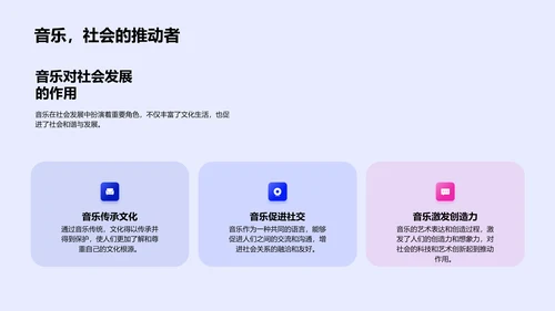 音乐生活实践PPT模板