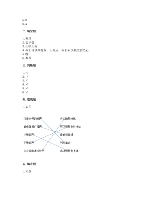 部编版一年级上册道德与法治期末测试卷及答案【真题汇编】.docx
