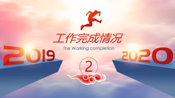 跨越2020新年计划年终总结述职报告PPT
