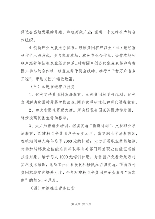 乡镇进一步加快精准扶贫工作方案.docx