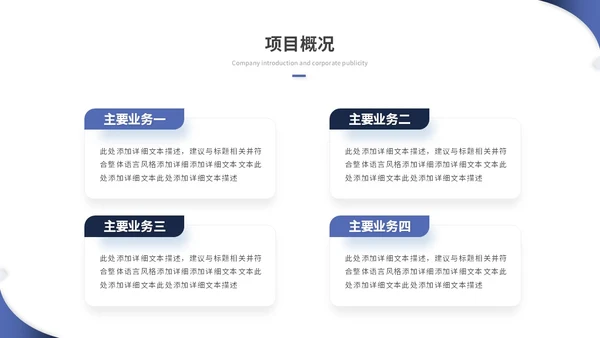 蓝色简约商务商业计划书项目招商合作ppt模板