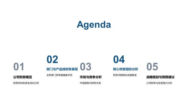 年中财务与运营报告PPT模板