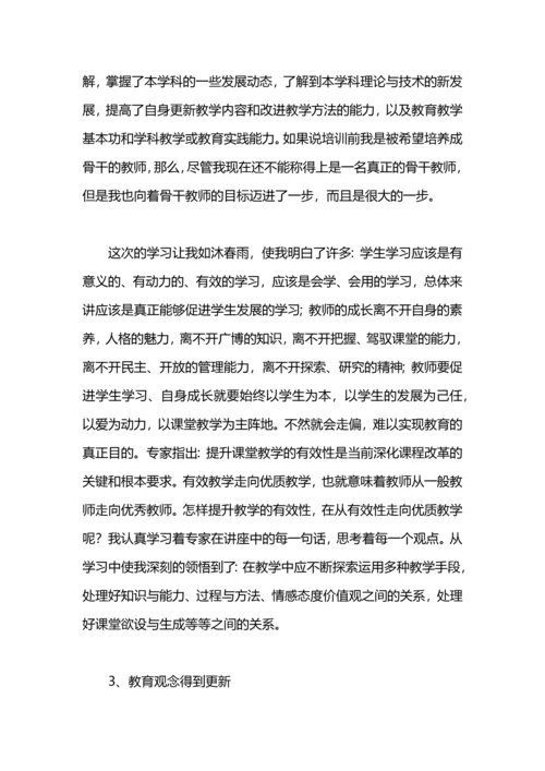 农村物理骨干教师培训工作总结.docx