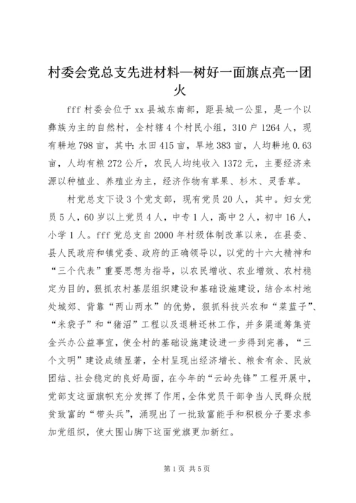 村委会党总支先进材料—树好一面旗点亮一团火 (4).docx