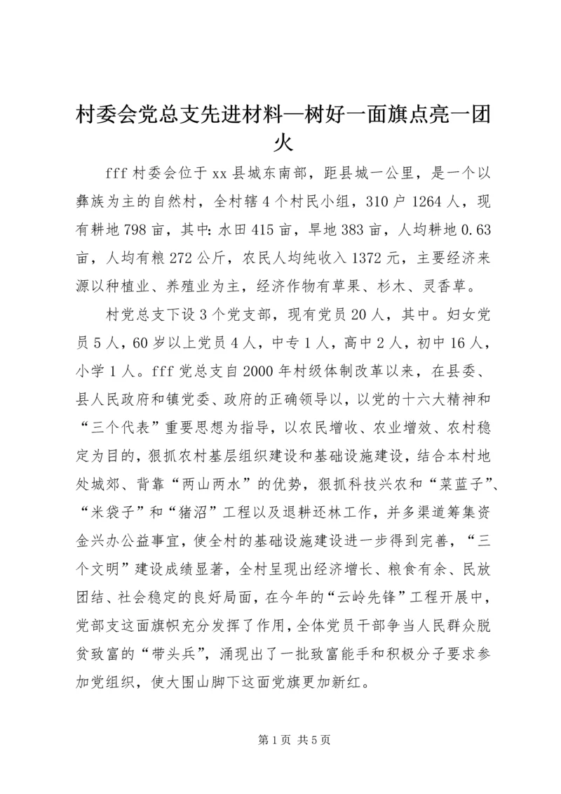 村委会党总支先进材料—树好一面旗点亮一团火 (4).docx