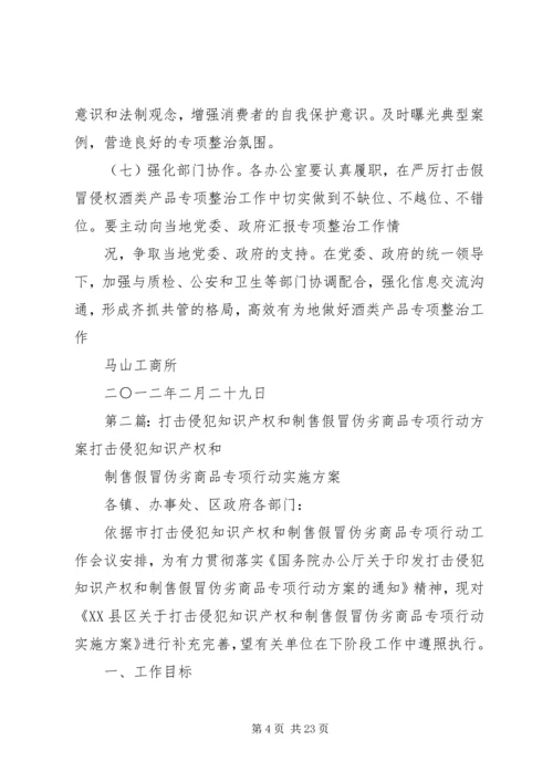 马山工商所开展打击侵犯知识产权和制售假冒伪劣酒类专项整治工作实施方案[小编推荐].docx