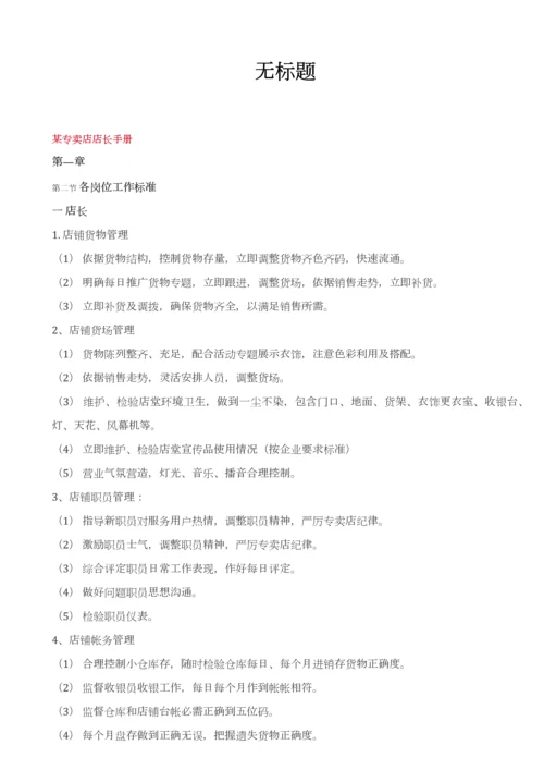 专卖店店长手册模板.docx