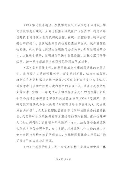 医院医共体实施方案.docx