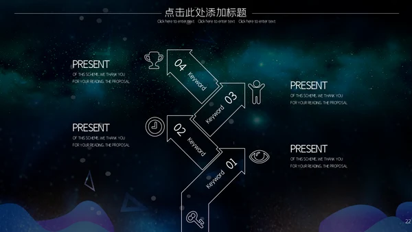 炫酷星空5G科技产品发布会通用PPT模板