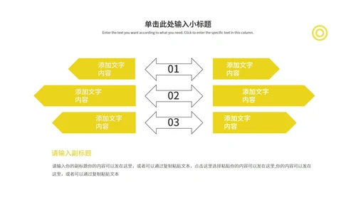 黄色小清新工作总结汇报PPT模板