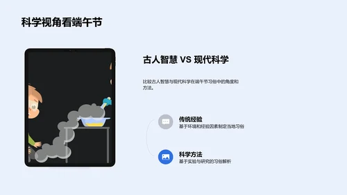 科学解读端午习俗PPT模板