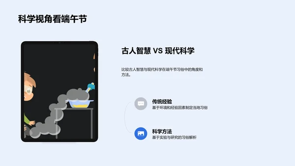 科学解读端午习俗PPT模板