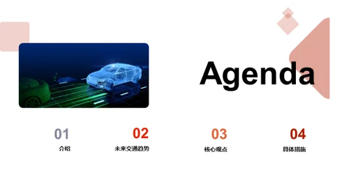 国潮风交通汽车学术答辩PPT模板