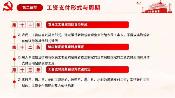 保障农民工工资通用PPT课件模板