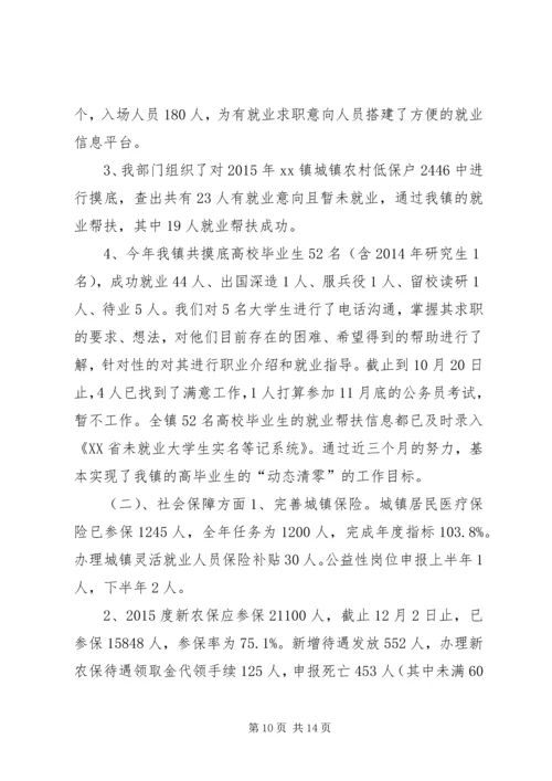 乡镇民政和社会保障办公室年度工作总结.docx