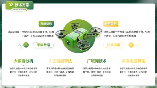 绿色商务风互联网+现代农业创新创业大赛PPT模板