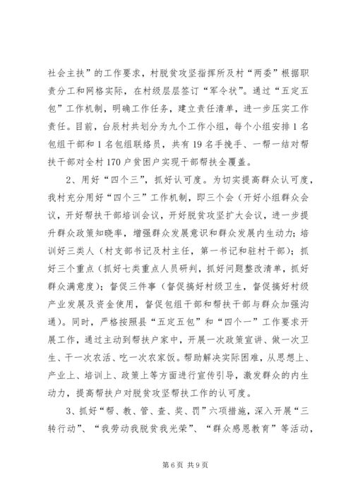 台辰村脱贫攻坚工作情况汇报.docx