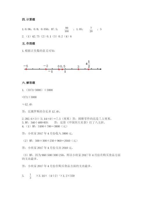 人教版六年级下册数学期末测试卷（培优a卷）.docx