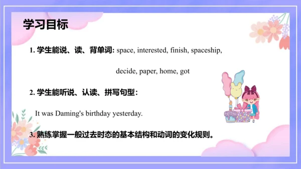Module 6 Unit 1 It was Daming's birthday yesterday