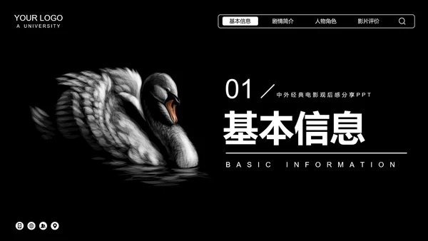 黑天鹅经典电影观后感分享PPT