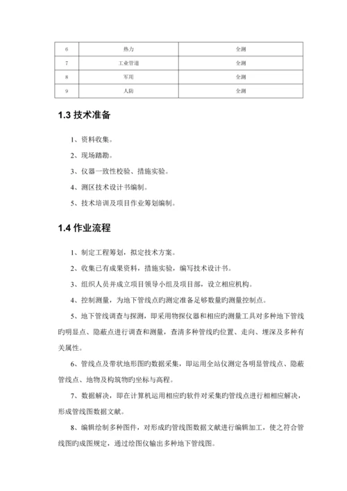 地下管线探测关键工程重点技术设计报告书.docx