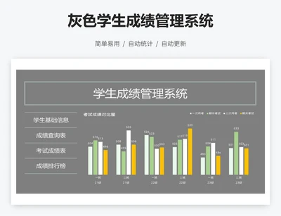 灰色学生成绩管理系统