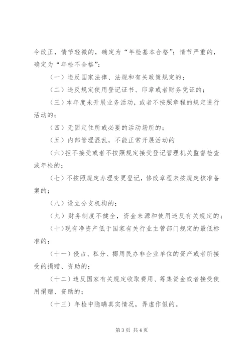 民办非企业单位年度检查制度.docx