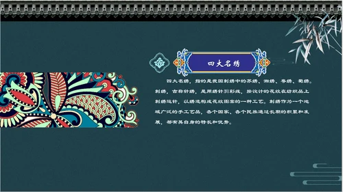 中国风传统刺绣文化介绍PPT课件