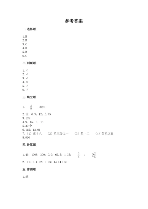 石家庄市藁城市六年级下册数学期末测试卷及参考答案.docx