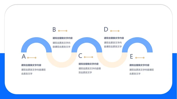 蓝色商务风总结汇报PPT模板