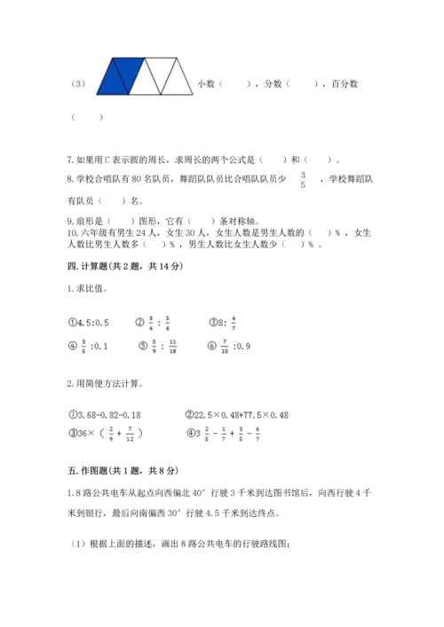 人教版六年级上册数学期末测试卷及答案【考点梳理】.docx