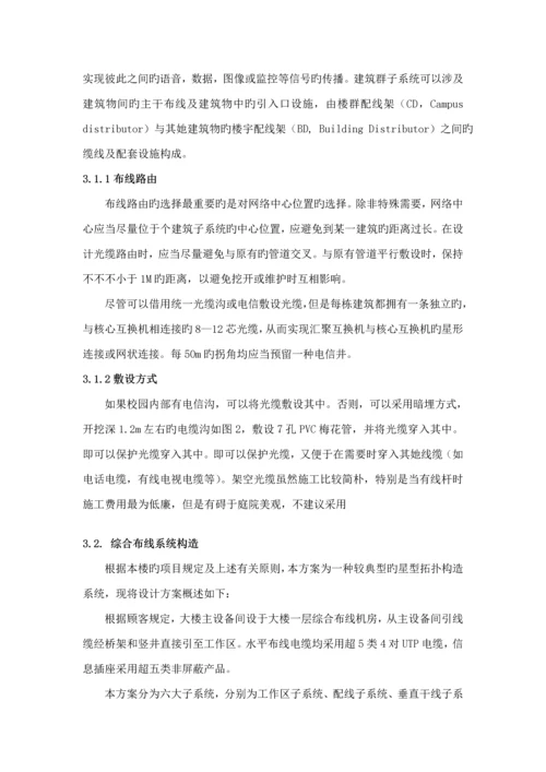 教学楼综合布线优质课程设计.docx