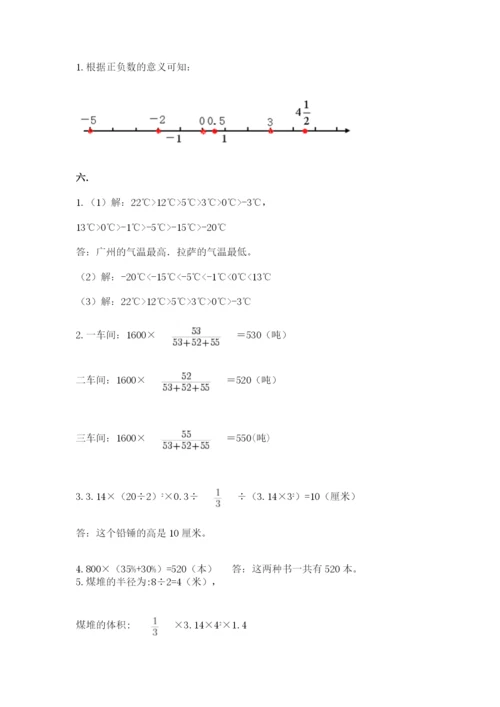 海南省【小升初】2023年小升初数学试卷（黄金题型）.docx