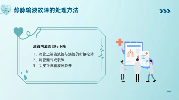 蓝色卡通静脉输液培训PPT模板宣传PPT动态PPT
