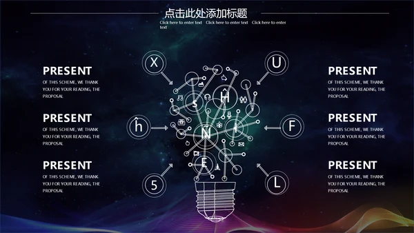 幻彩宇宙黑洞商业计划书通用PPT模板
