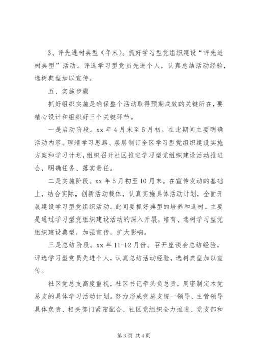 社区学习型党组织建设活动计划 (2).docx