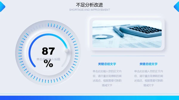 蓝色简约新拟态微粒体年度工作汇报汇报报告通用PPT模板工作总结