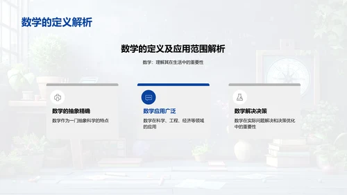 数学在生活中的应用PPT模板